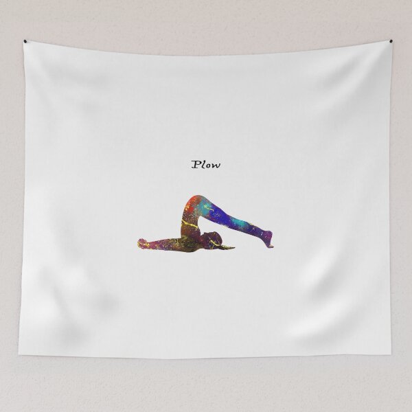 Item preview, Plow  85 Watercolor yoga pose quote definiton designed and sold by vividpixelusa.