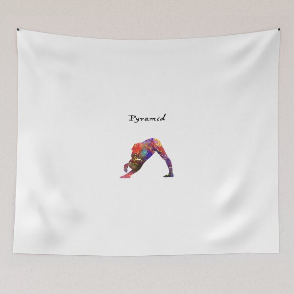 Item preview, Pyramid  87 Watercolor yoga pose quote definiton designed and sold by vividpixelusa.