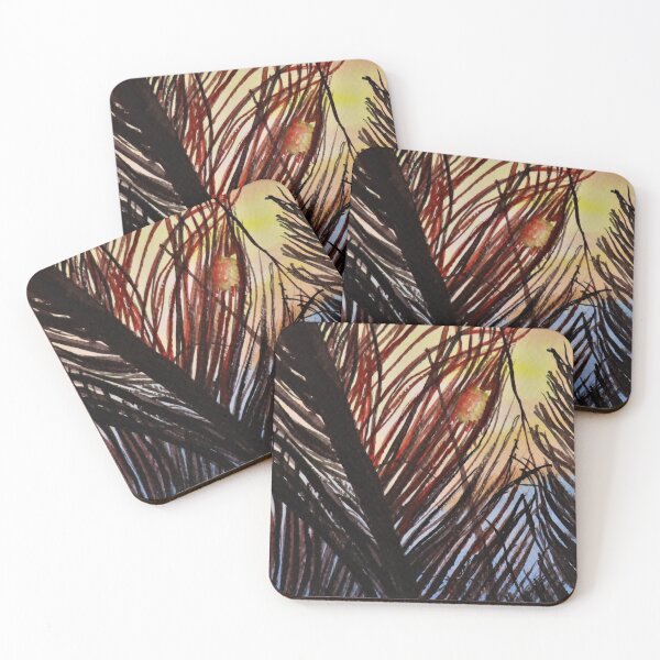 Item preview, silhouette grass in sunset designed and sold by Blissful Brushes.