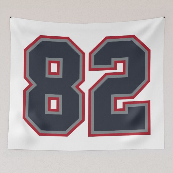 Item preview, 82 Navy Grey Red Sports Number Eighty-Two designed and sold by HelloFromAja.