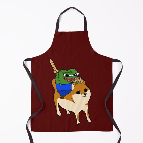 Item preview, Peepo riding Doge in glory to battle designed and sold by MrBigBadger.