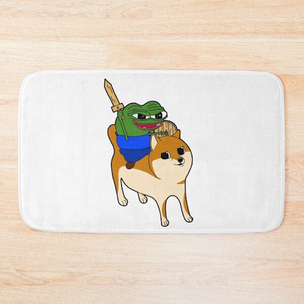 Item preview, Peepo riding Doge in glory to battle designed and sold by MrBigBadger.