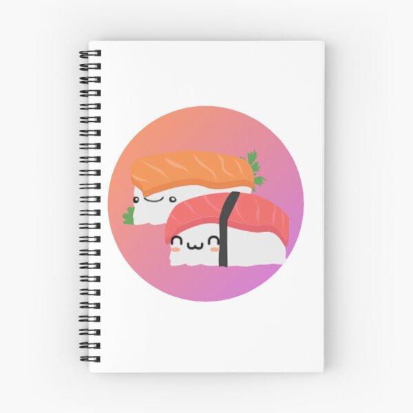 Item preview, Sushi Pair for Sushi Lovers - Salmon and Tuna Sushi designed and sold by CuteFoodPrints.