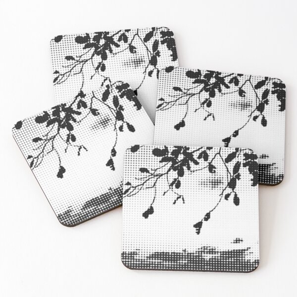 Item preview, Black and White Tree Branch Dot designed and sold by Adisak-designs.