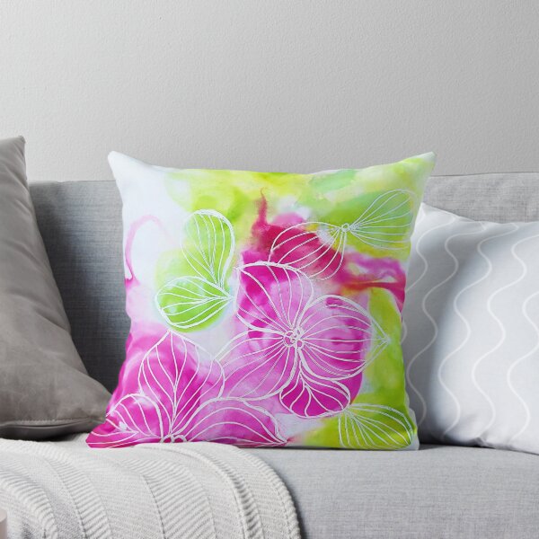 Item preview, Pink Floral fluid art designed and sold by artandsoul-py.