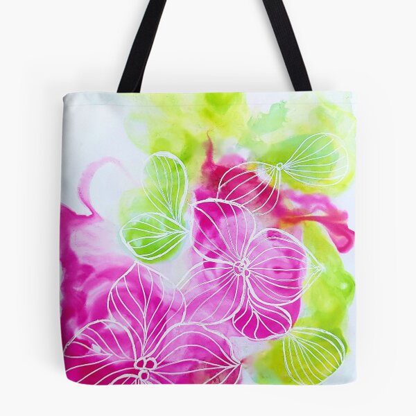 Item preview, Pink Floral fluid art designed and sold by artandsoul-py.