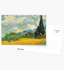 Vincent Van Gogh - Wheat Fields with Cypress Postkarten
