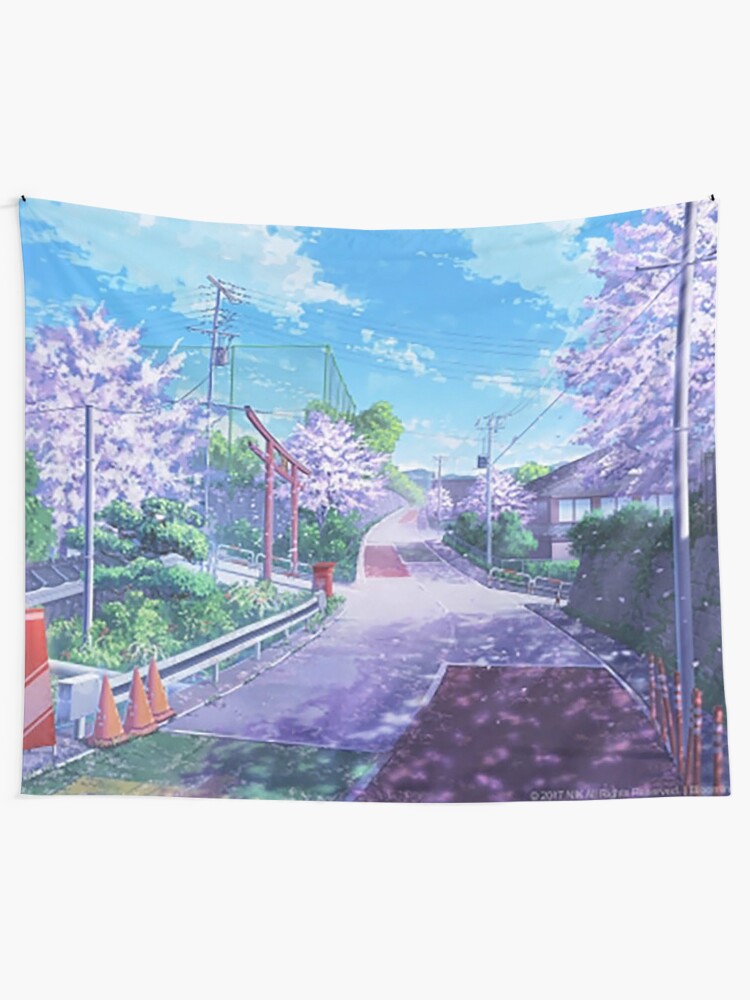 beautiful anime scenery tapestry by cool7shirts redbubble redbubble