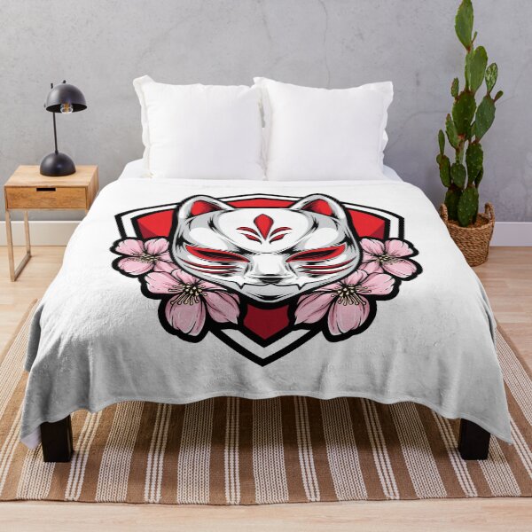 Item preview, Kitsune Mask With Sakura designed and sold by JTS STORE.