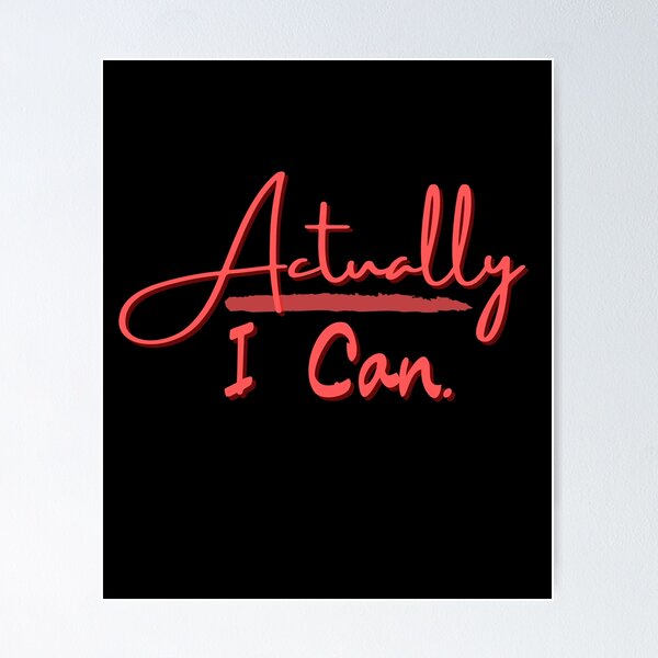 Item preview, Actually I Can : Feminist Gifts Idea designed and sold by SJRoil.