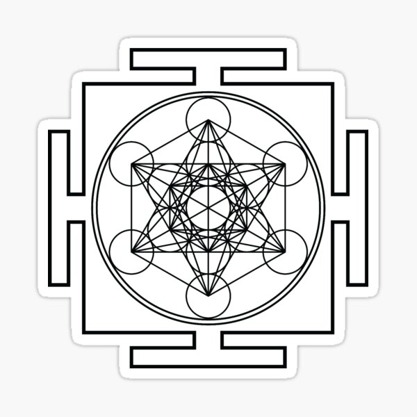 Metatron's Cube Sticker