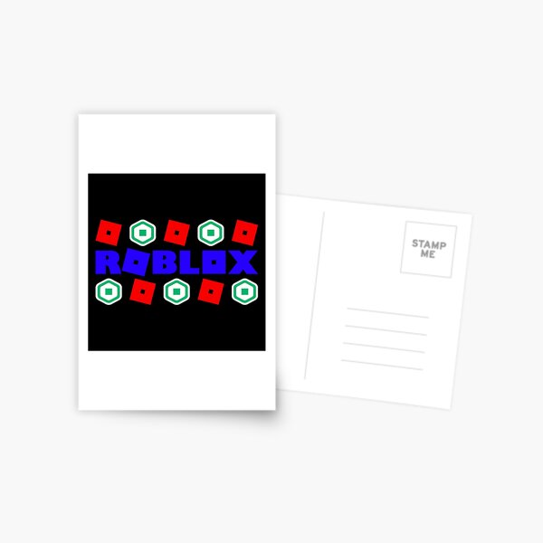 Roblox Got Robux Red Postcard By T Shirt Designs Redbubble - roblox happy home get robux now
