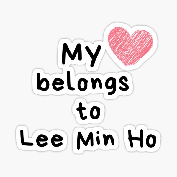 Lee Min Ho Love Sticker