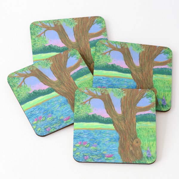 Item preview,  A tree near the river. Bright summer landscape. designed and sold by Yovin11.