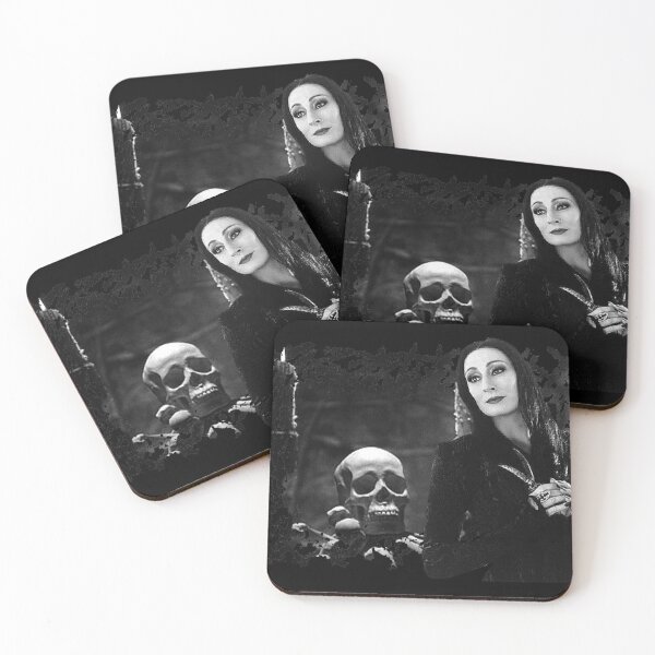 Item preview, morticia addams, goth, addams family fan mask designed and sold by charmingthreads.