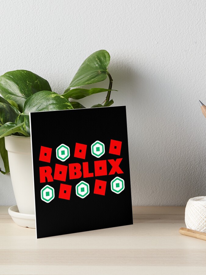 Roblox Got Robux Red Art Board Print By T Shirt Designs Redbubble - red robux roblox