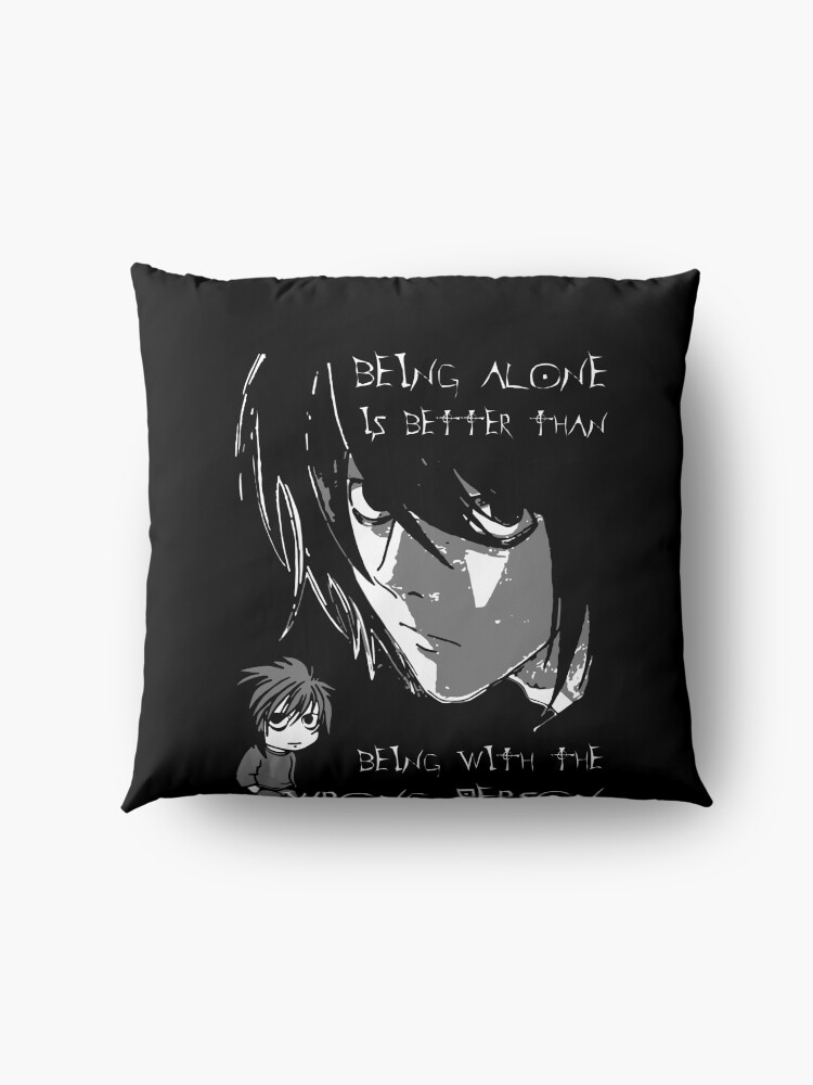 Alternate view of BEING ALONE Floor Pillow