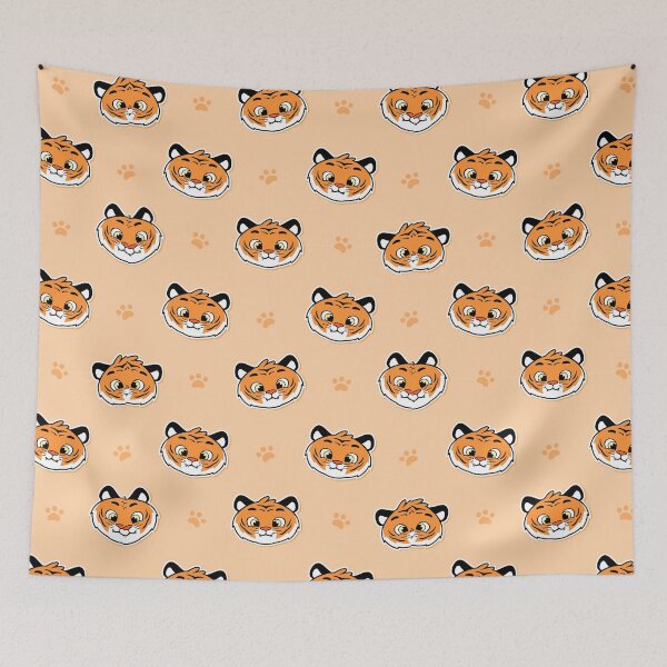 Item preview, Cute Cartoon Little Tigers designed and sold by Vector Scout Lab.