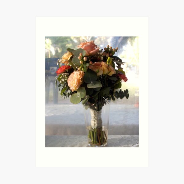 Brides Bouquet - by Avril Thomas,Adelaide wedding venue, south australia wedding venue, adelaide hills wedding venue, fleurieu wedding venue. Art Print