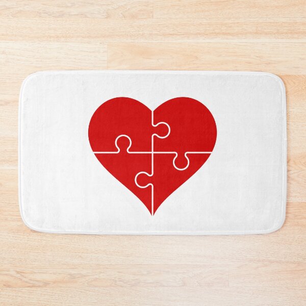 Item preview, Red heart puzzle shape. Healthy heart, medical concept. Valentine's day card.  designed and sold by TashaVector.