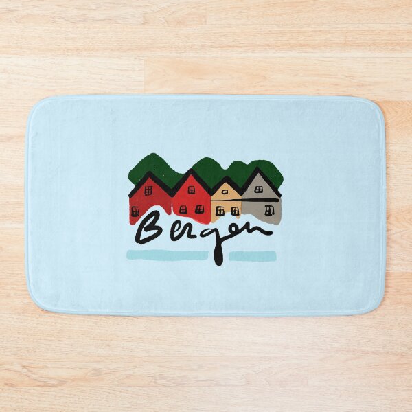 Item preview, Bergen houses | Norway fjords designed and sold by Covo Studio.