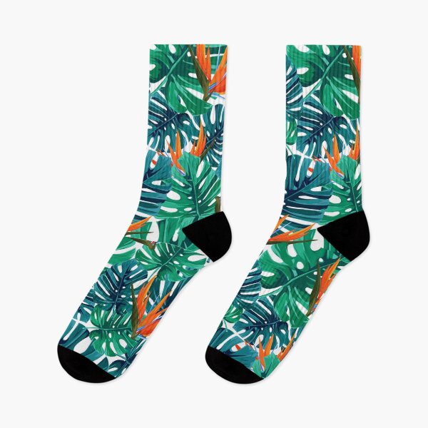 Item preview, Orange green tropical pattern designed and sold by AGDesignstore.