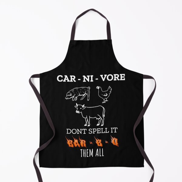 Item preview, CARNIVORE DONT SPELL IT BARBQ THEM ALL designed and sold by MEAT-TEES-2020.