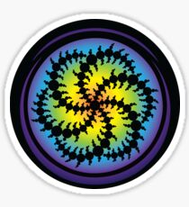 Double Six Sided Triskelion Crop Circle Sticker