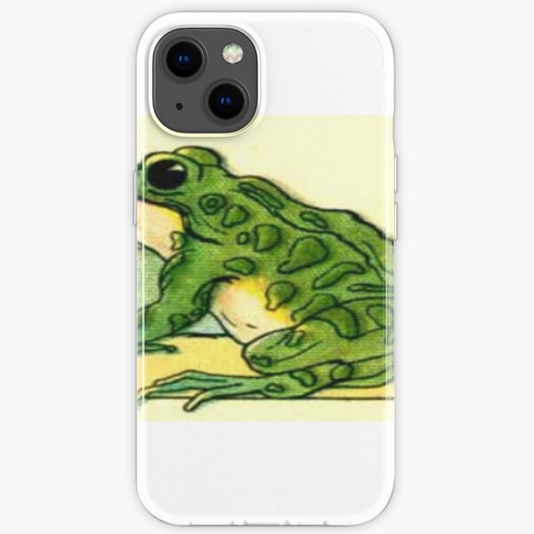 Green Frog Sitting by Pond iPhone Soft Case