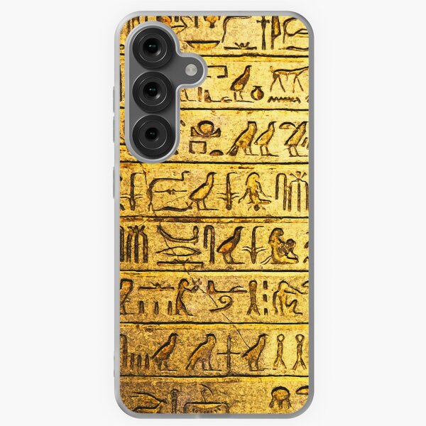 Item preview, Ancient Egyptian Hieroglyphs Yellow designed and sold by surfsprite.