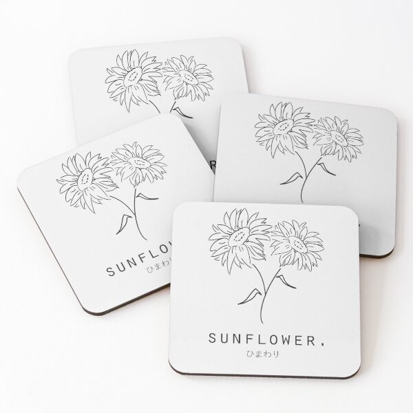 Item preview, Sunflower "Himawari" in Japanese Minimalistic/Simple Art designed and sold by Neroaida.