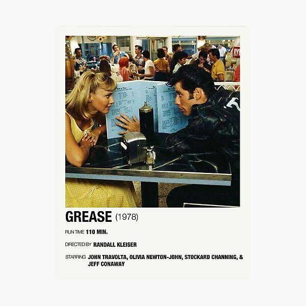 Grease (1978) Alternative Film Poster Poster Photographic Print
