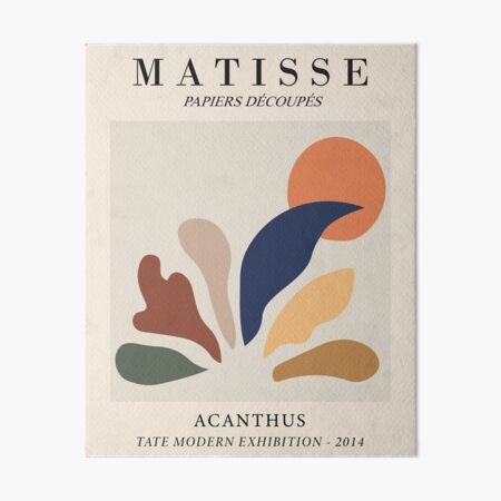 Henri Matisse - Acanthus - Papiers Découpés Art Board Print