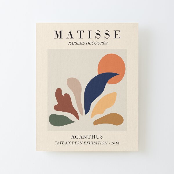 Henri Matisse - Acanthus - Papiers Découpés Aufgezogener Druck auf Leinwandkarton