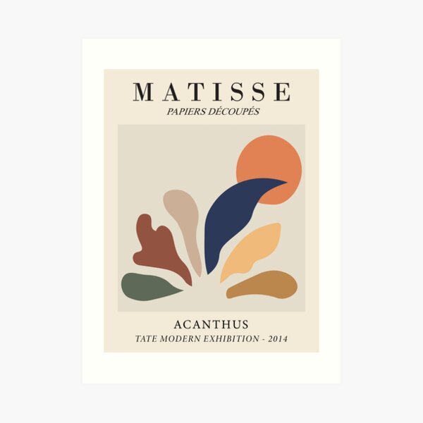 Henri Matisse - Acanthus - Papiers Découpés Kunstdruck