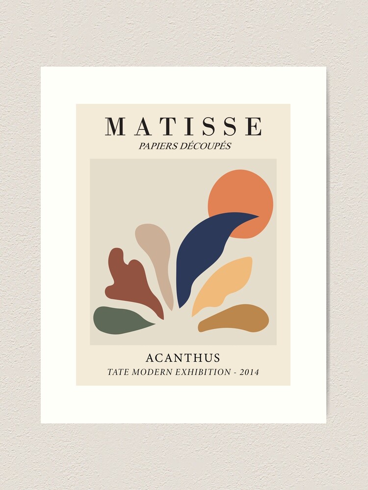 Alternate view of Henri Matisse - Acanthus - Papiers Découpés Art Print