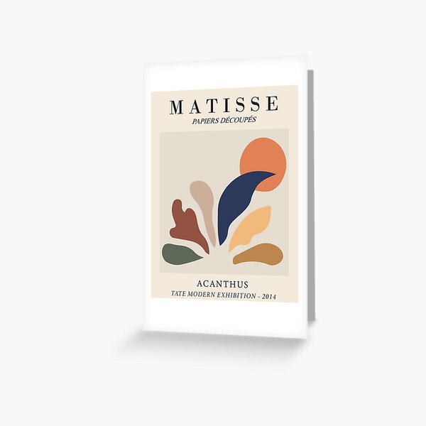 Henri Matisse - Acanto - Papiers Découpés Tarjetas de felicitación