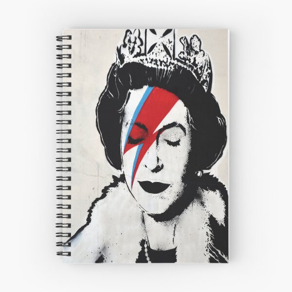 Item preview, bansky street art queen elizabeth lightning bowie designed and sold by charmingthreads.