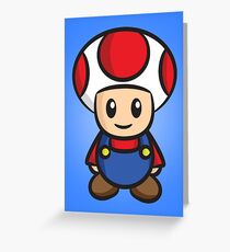 Mario Toad Greeting Card