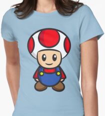 Mario Toad Women's Fitted T-Shirt