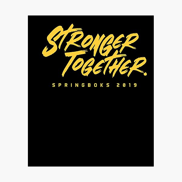 South African Rugby Stronger Together Sa Rugby Bokke Springboks South