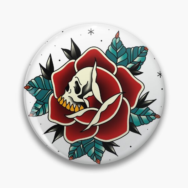 Item preview, Death Rose Old School designed and sold by SoulArtLove.