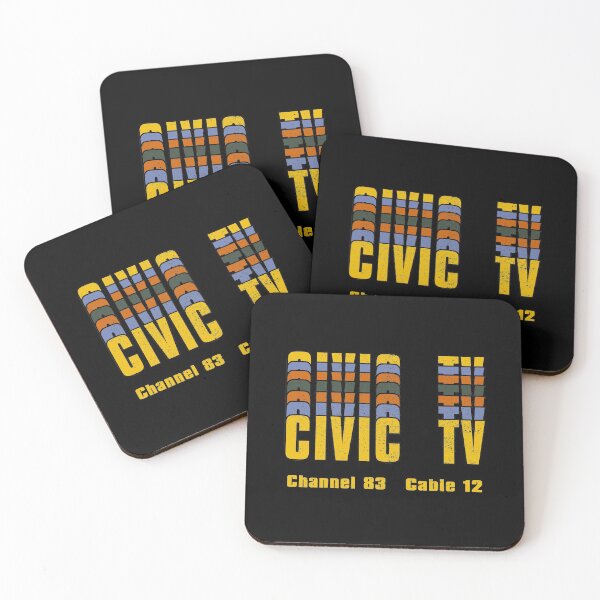 Item preview, Videodrome Civic TV logo designed and sold by Boxing Kangaroo Retail Company.