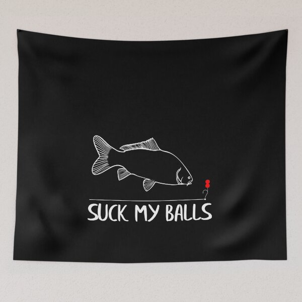 Item preview, Carp Angler Fisherman Fish Suck My Balls Carp designed and sold by redshirtz.
