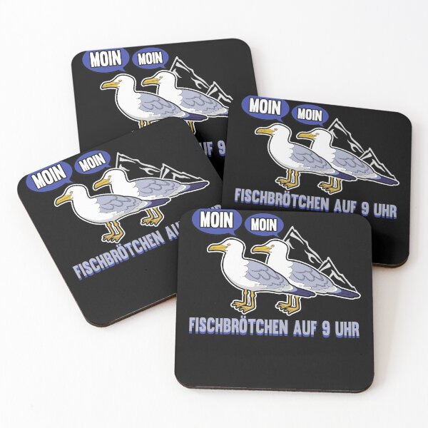 Artikelvorschau, Moin plattdeutsch norddeutsch Möwen Fisch Geschenk entworfen und verkauft von redshirtz.