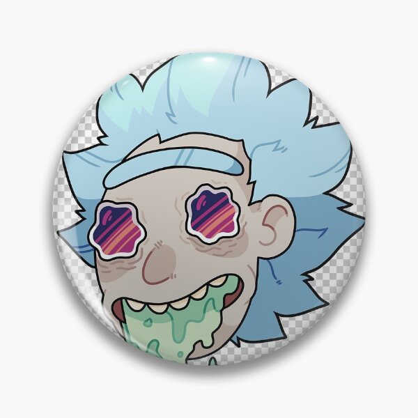 Drunk dad with blue hair Pin