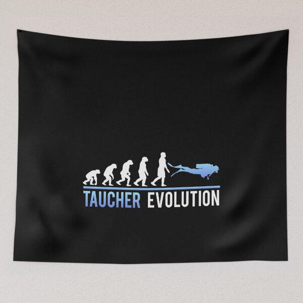 Aperçu de l'œuvre Idée cadeau Divers Underwater Evolution Divers créée et vendue par redshirtz.