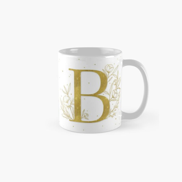 Letter L Rose Gold Pink Initial Monogram Coffee Mug by Nature Magick