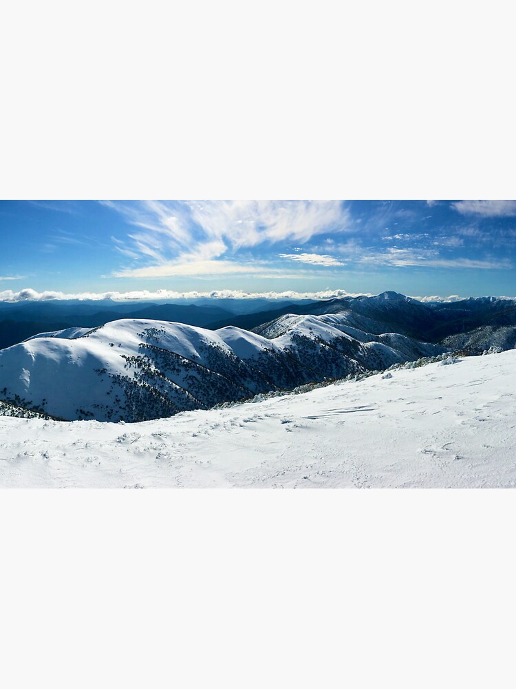 "The Razorback to Mt Feathertop, Mt Hotham" Sticker for Sale by