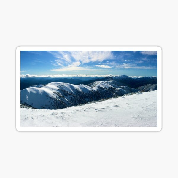 The Razorback to Mt Feathertop, Mt Hotham Sticker